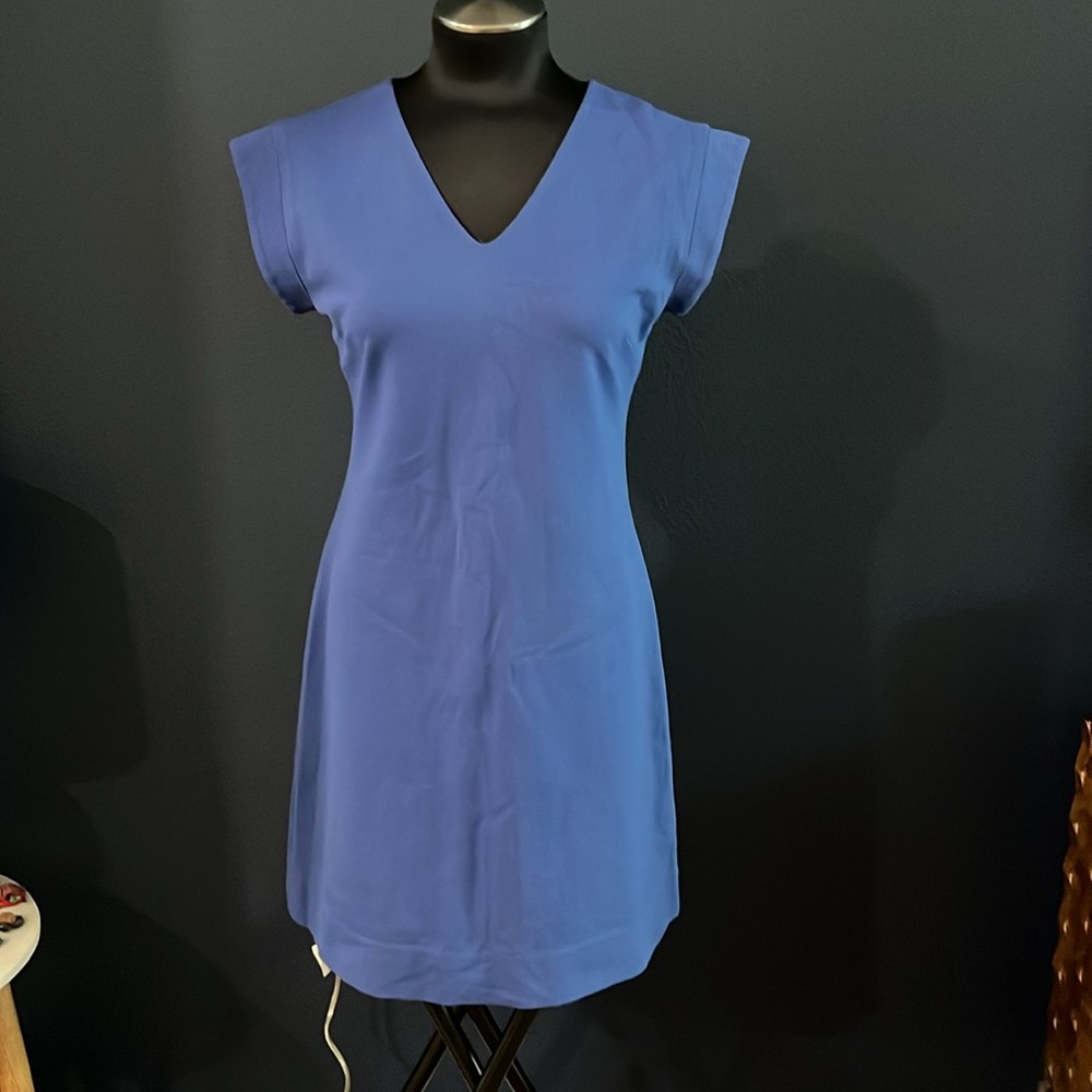 Kate Spade bright Blue sleeveless zippered stretch jersey dress